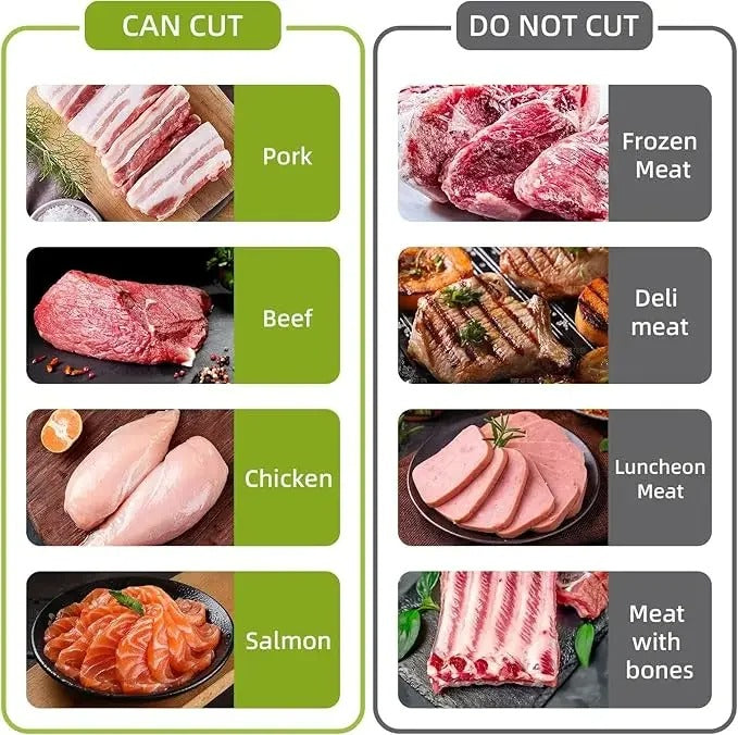 Cortador de carne fresco Manual, para todos los rebanadores de carne y cuchillo, juego de cuchillos de cocina para cortar y triturar carne, rebanador para carne de res
