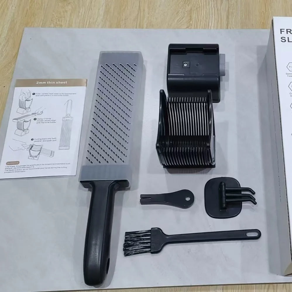 Cortador de carne fresco Manual, para todos los rebanadores de carne y cuchillo, juego de cuchillos de cocina para cortar y triturar carne, rebanador para carne de res