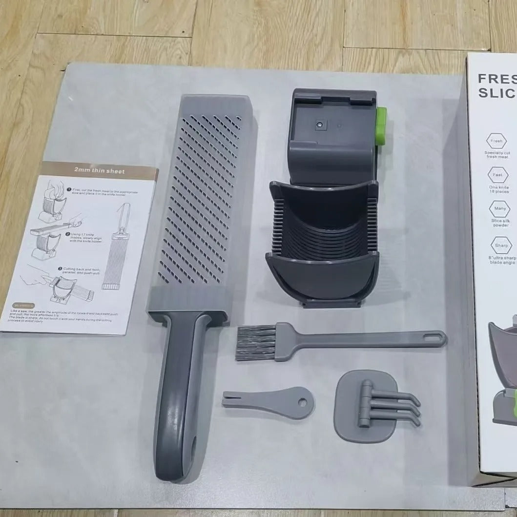 Cortador de carne fresco Manual, para todos los rebanadores de carne y cuchillo, juego de cuchillos de cocina para cortar y triturar carne, rebanador para carne de res