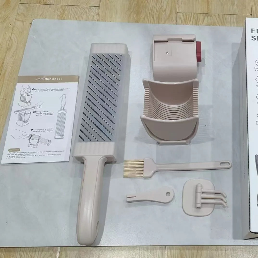 Cortador de carne fresco Manual, para todos los rebanadores de carne y cuchillo, juego de cuchillos de cocina para cortar y triturar carne, rebanador para carne de res