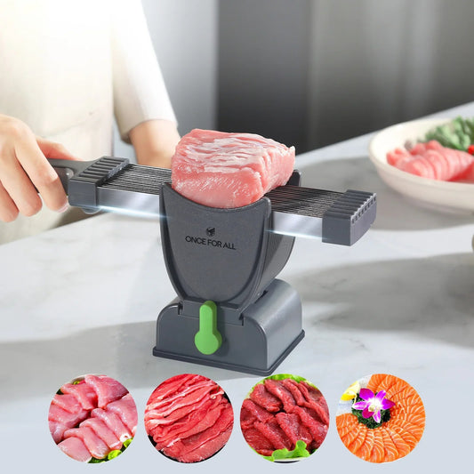 Cortador de carne fresco Manual, para todos los rebanadores de carne y cuchillo, juego de cuchillos de cocina para cortar y triturar carne, rebanador para carne de res