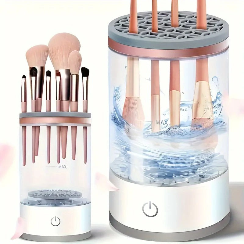 Limpiador Eléctrico de Brochas de Maquillaje – Higiene y Belleza en Minutos