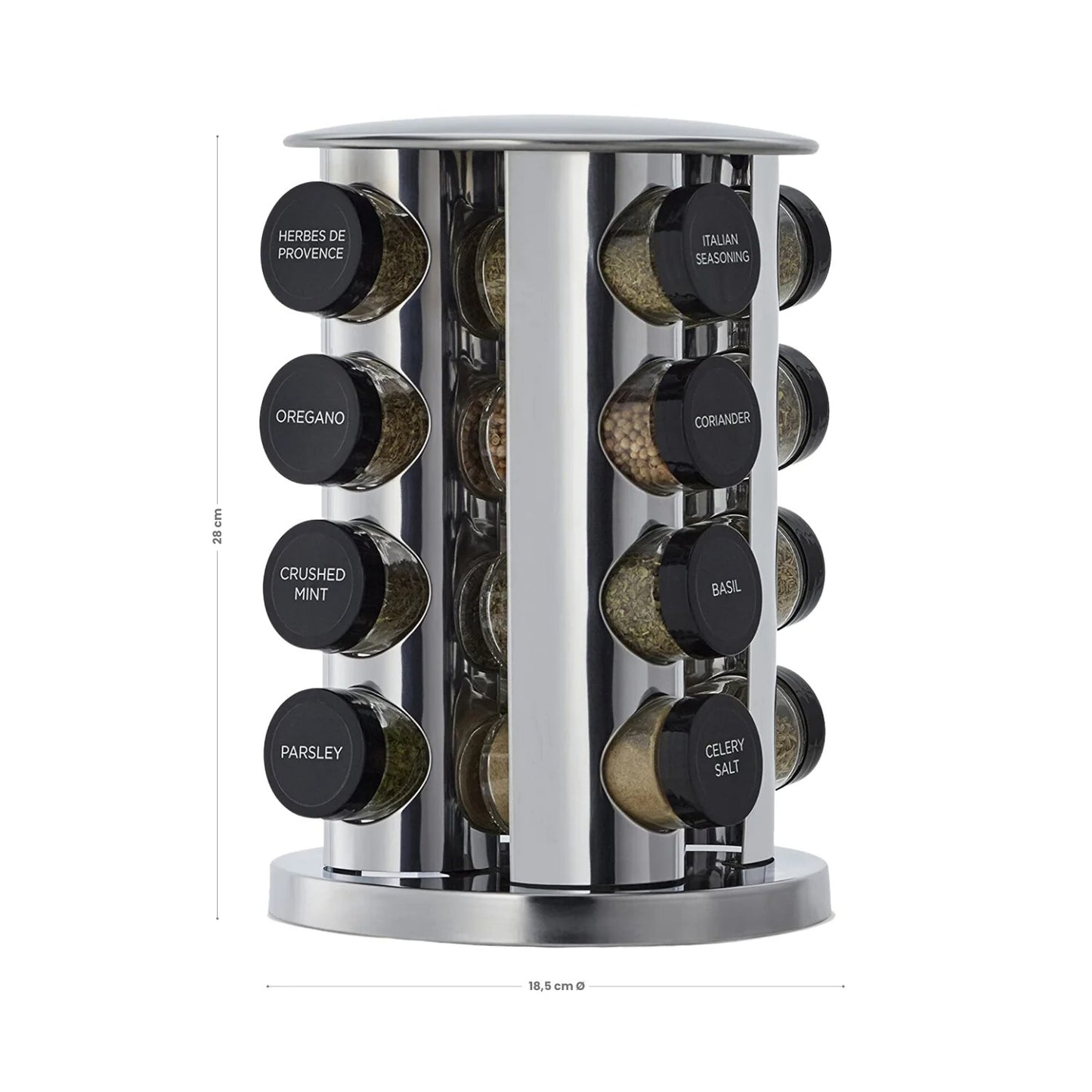 Organizador Giratorio de Especias 360° | Ahorra espacio en tu cocina