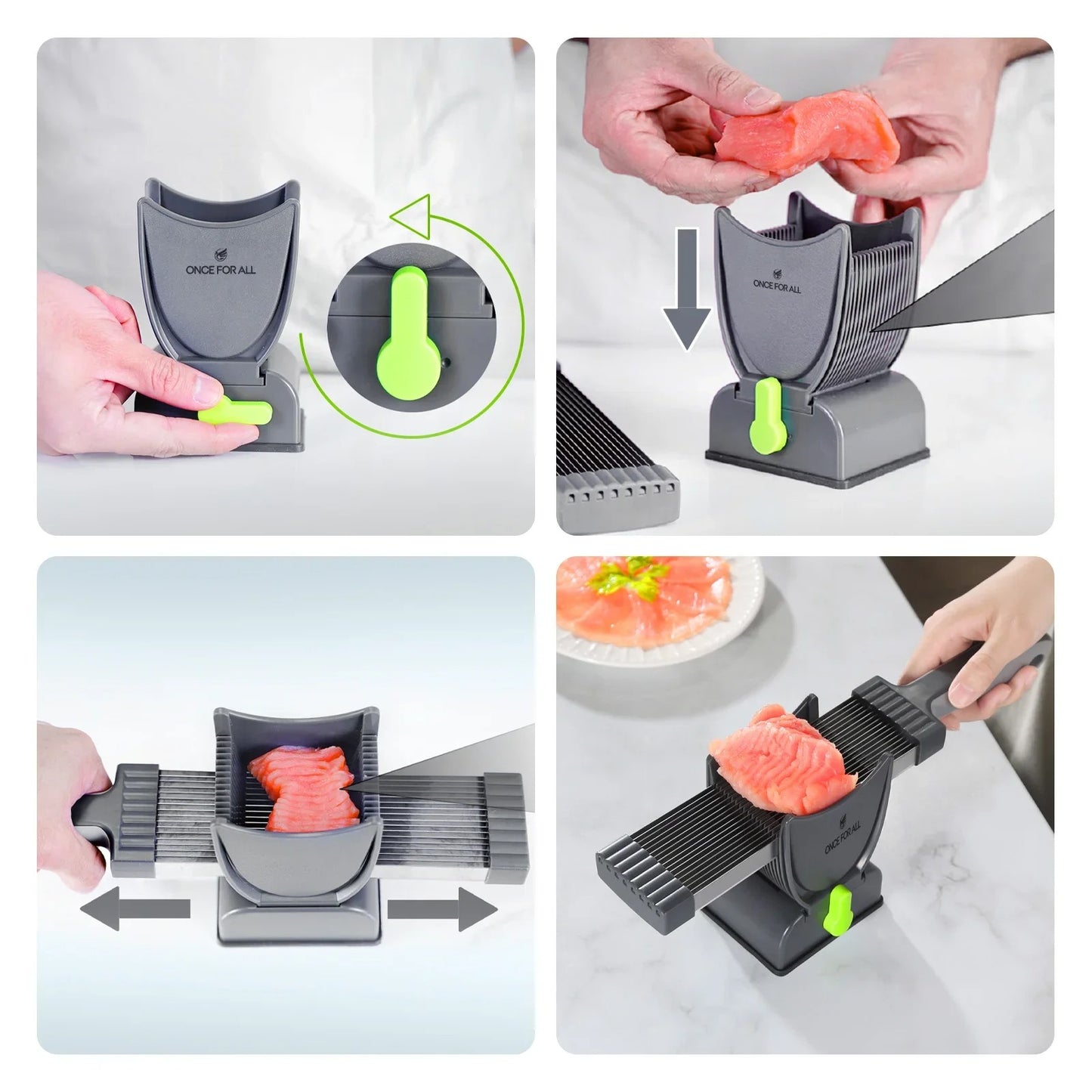 Cortador de carne fresco Manual, para todos los rebanadores de carne y cuchillo, juego de cuchillos de cocina para cortar y triturar carne, rebanador para carne de res