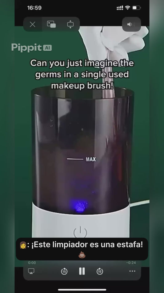 Limpiador Eléctrico de Brochas de Maquillaje – Higiene y Belleza en Minutos